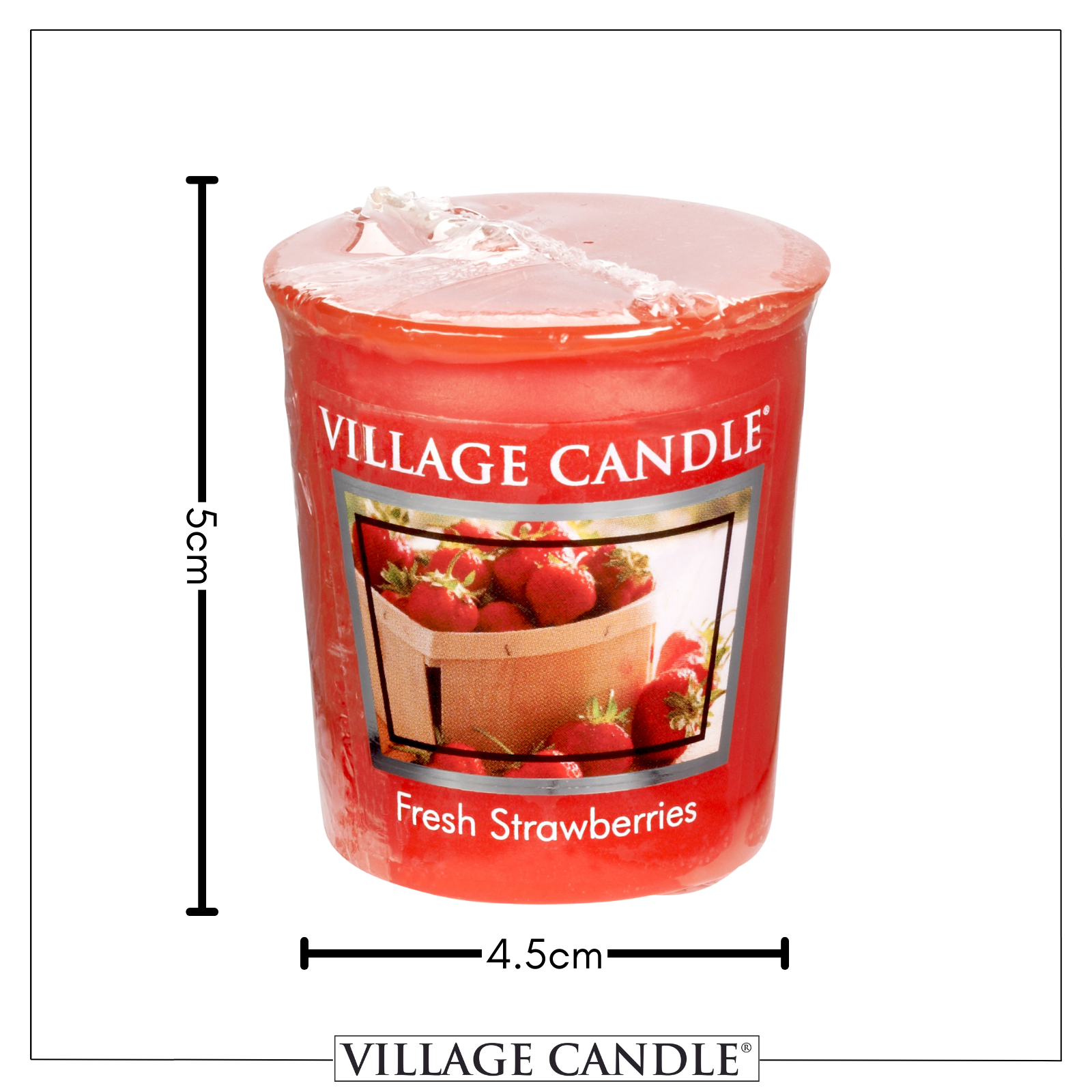 Village Candle Votive - Fresh Strawberries