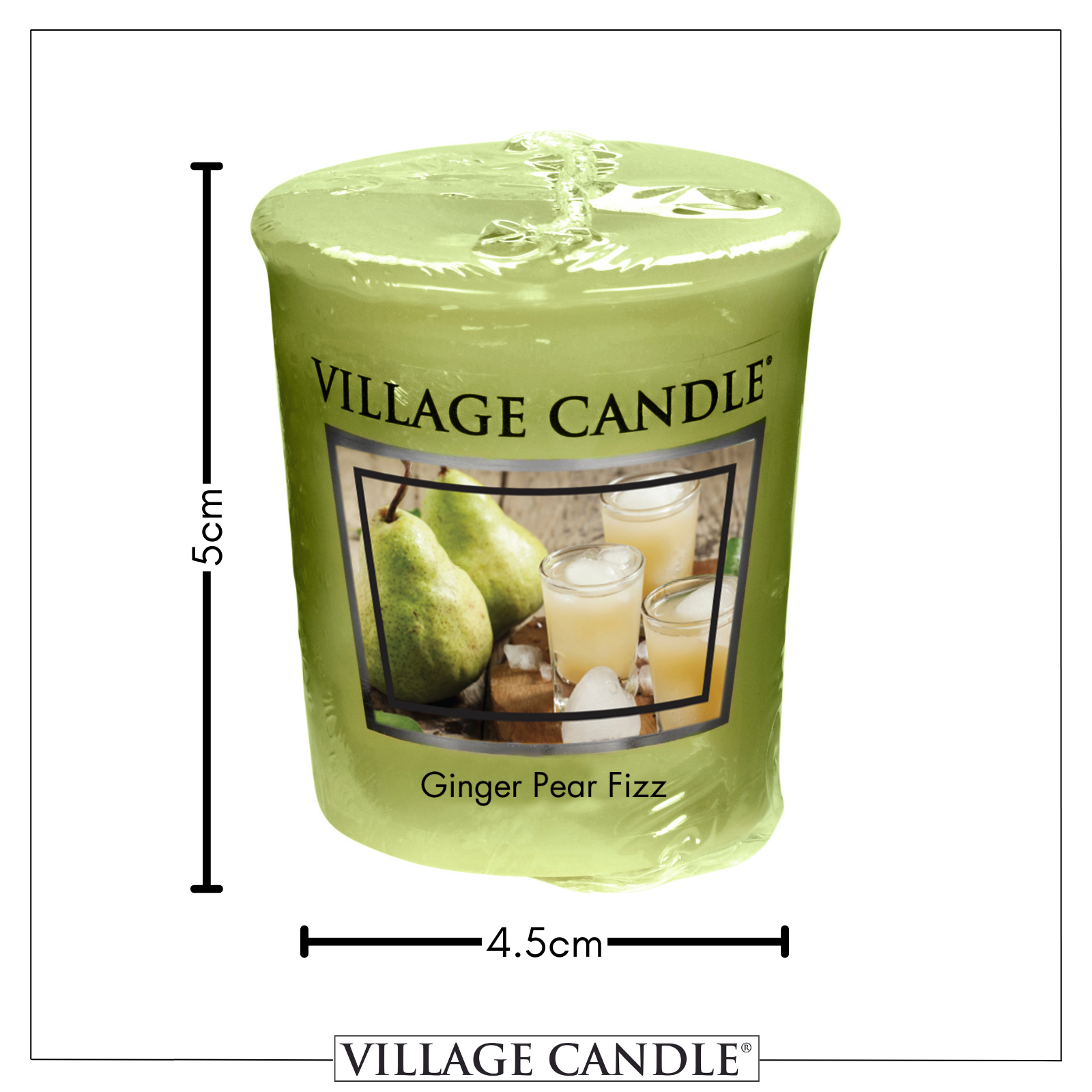 Village Candle Votive - Ginger Pear Fizz