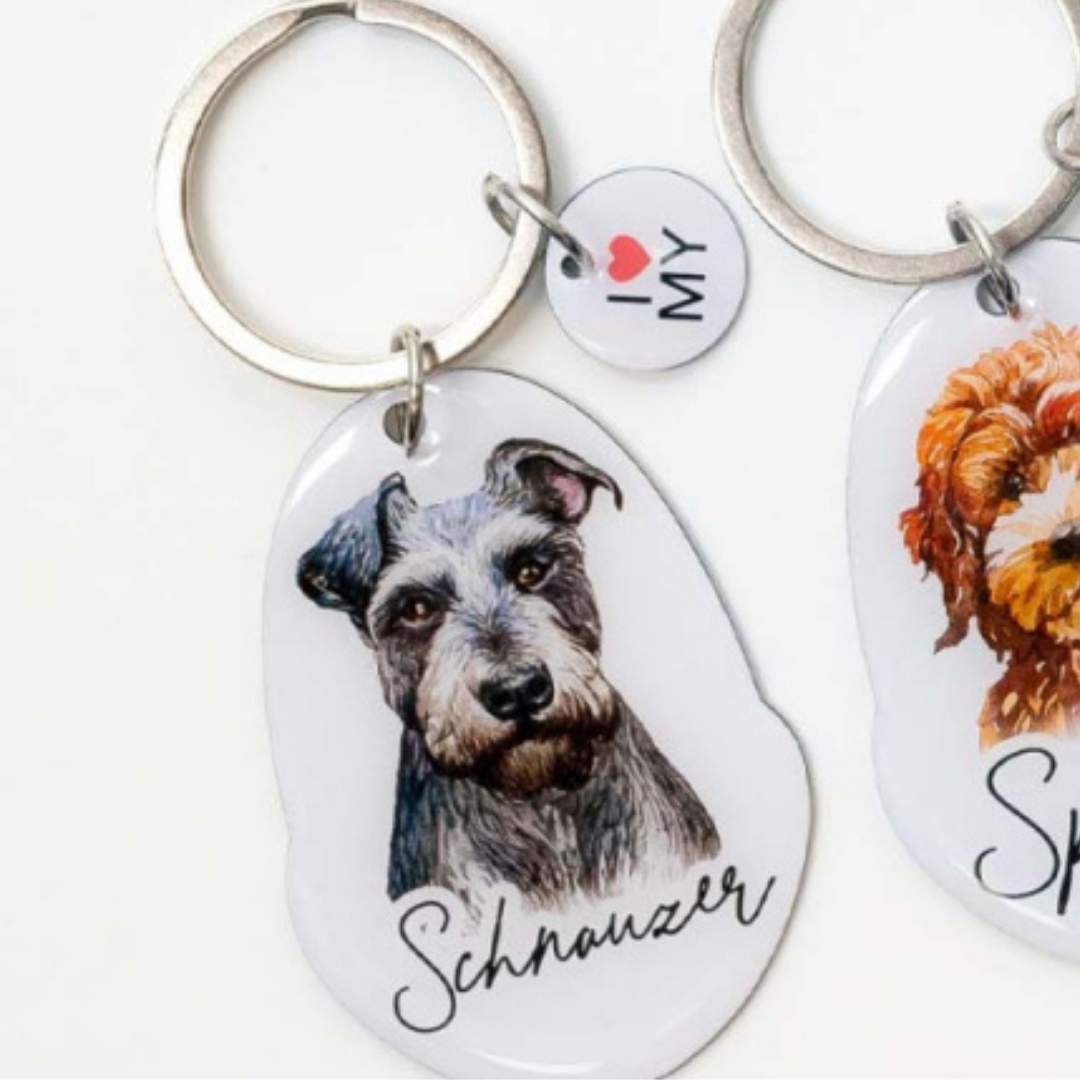 Splosh Pet Keyring - Schnauzer