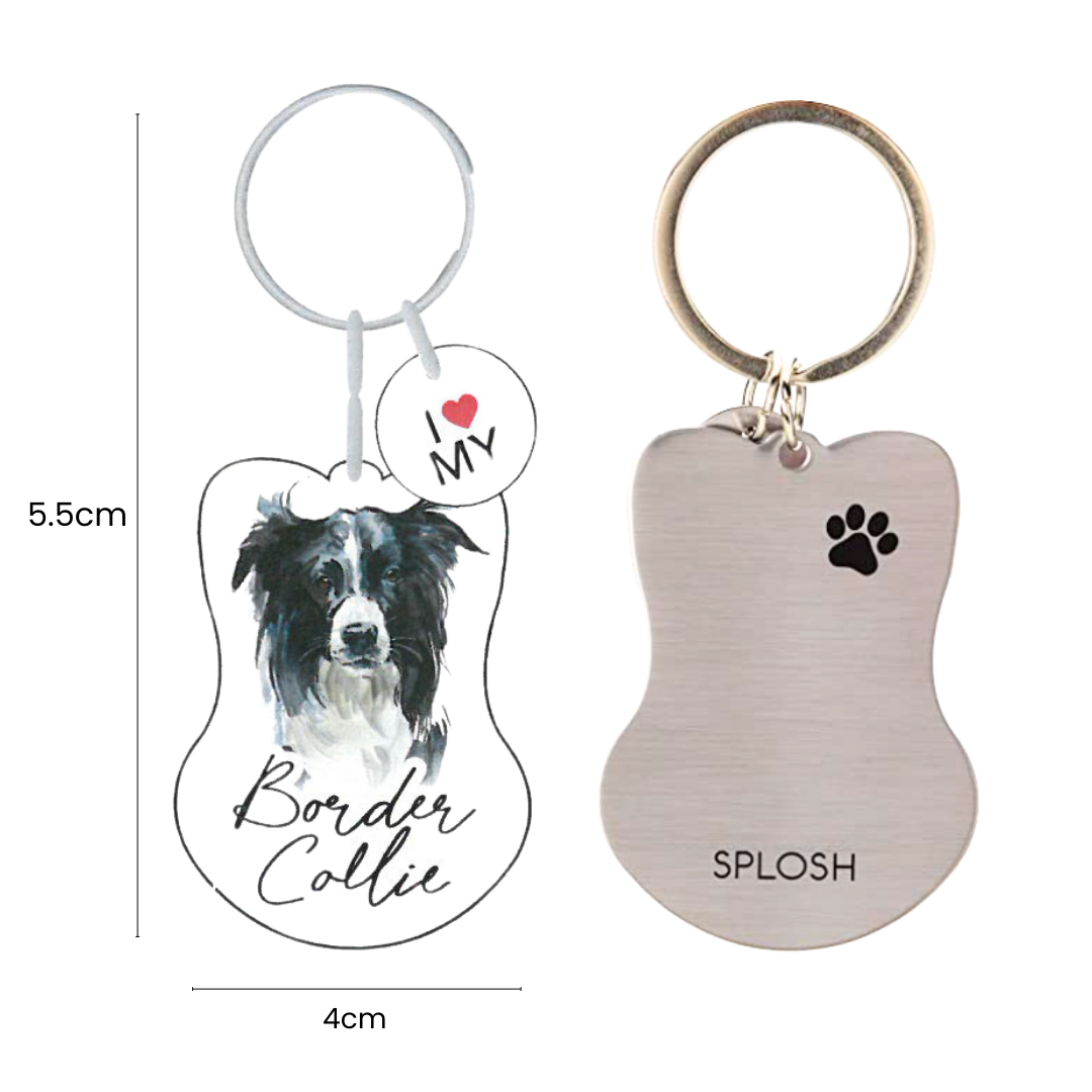 Splosh Pet Keyring - Border Collie