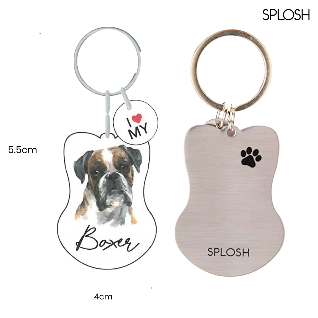 Splosh Pet Keyring - Boxer