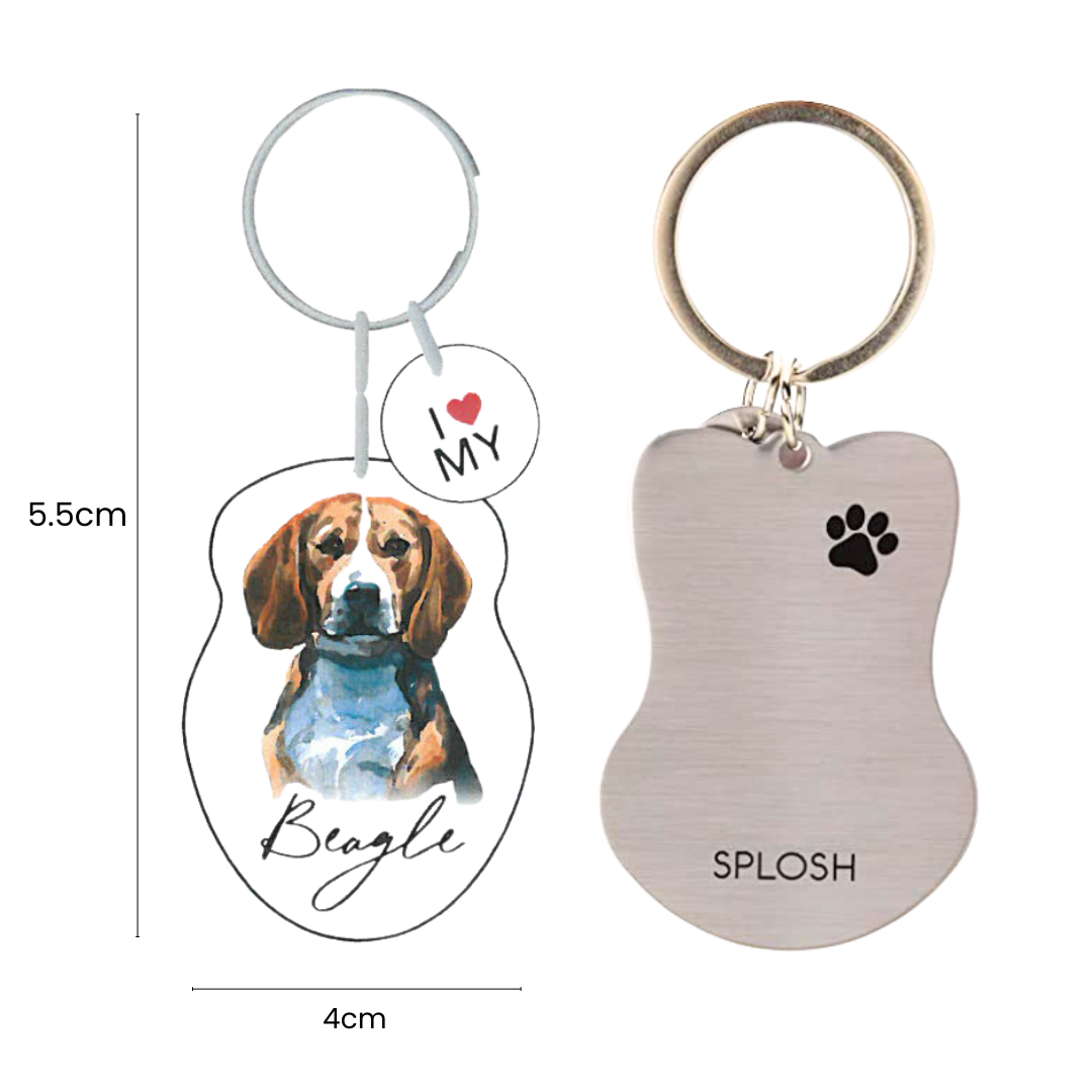 Splosh Pet Keyring - Beagle