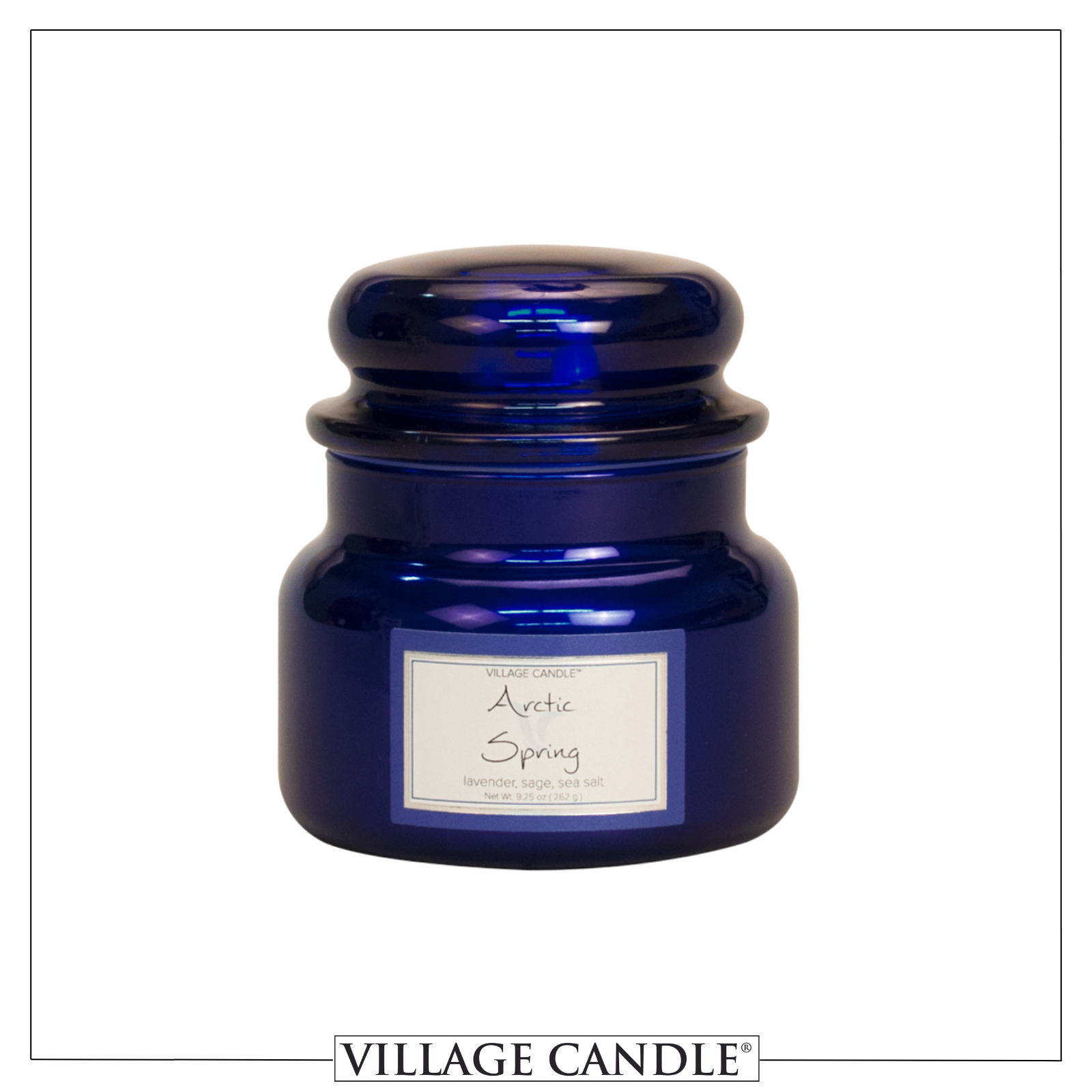 Village Candle Metallic Small Jar - Arctic Spring