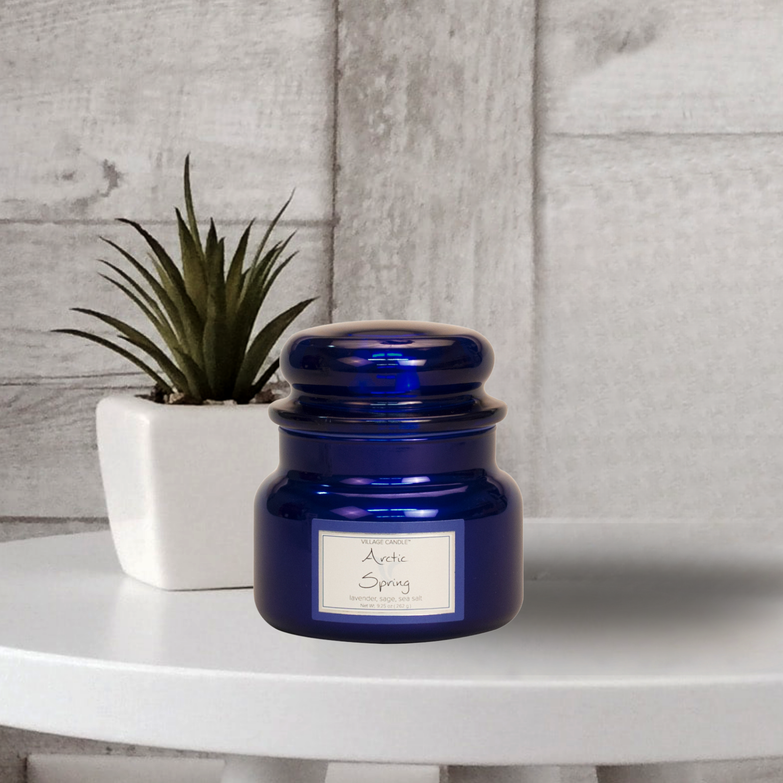 Village Candle Metallic Small Jar - Arctic Spring