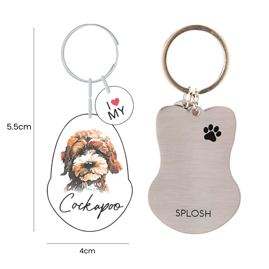 Splosh Pet Keyring - Cockapoo
