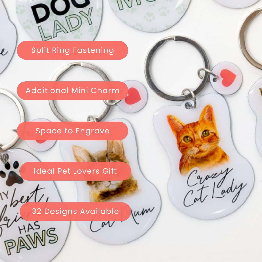 Splosh Pet Keyring - Crazy Cat Lady