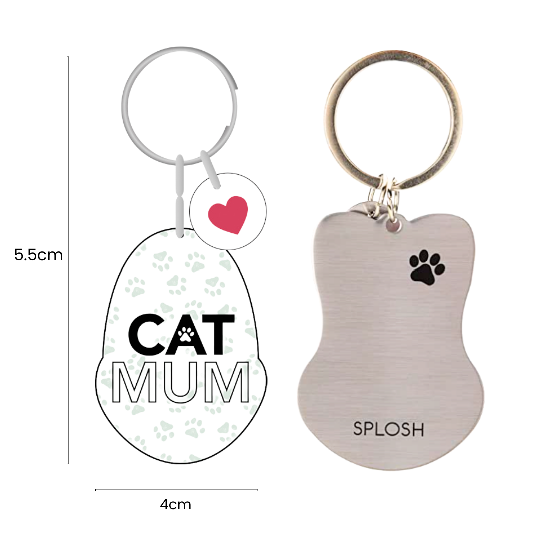 Splosh Pet Keyring - Cat Mum