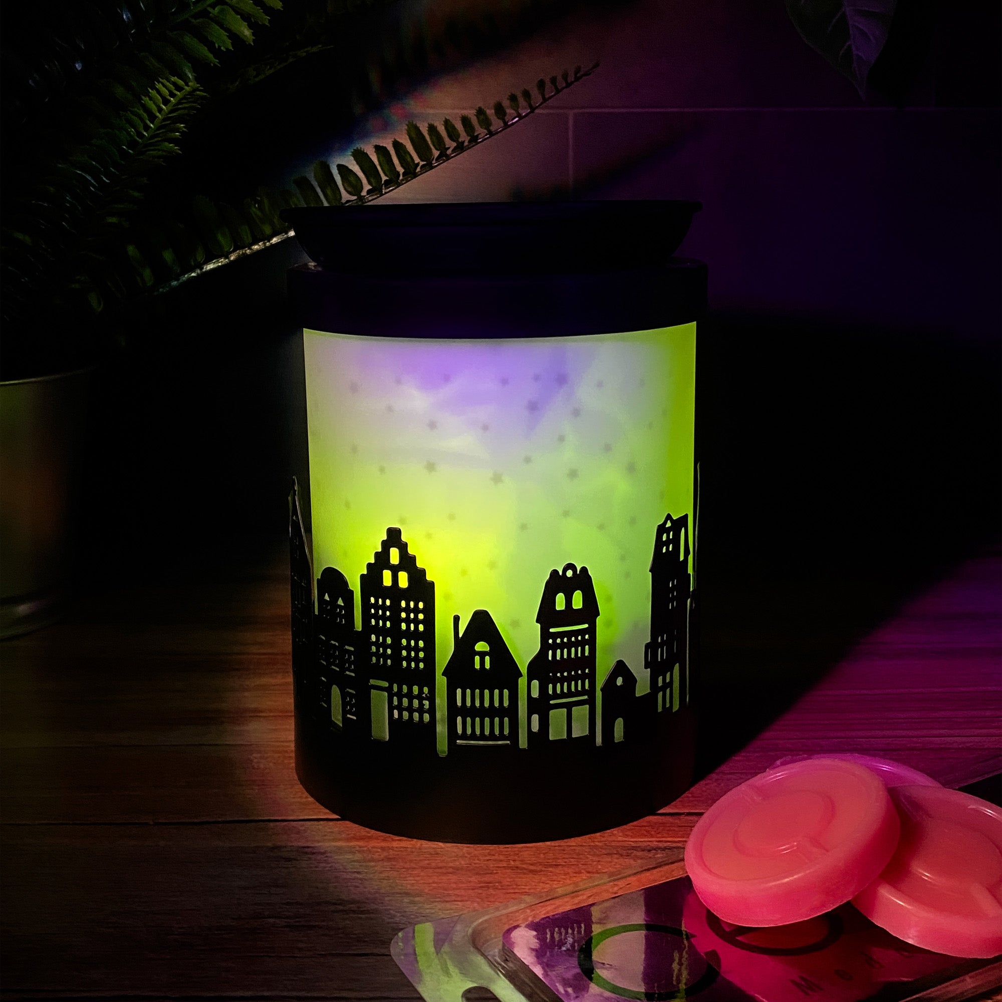 Cello - City Northern Lights Colour Changing Electric Melt Burner