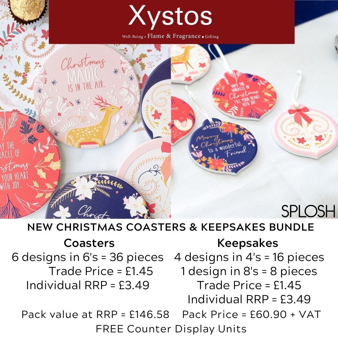 Splosh - NEW Christmas Coasters & Keepsakes Pack