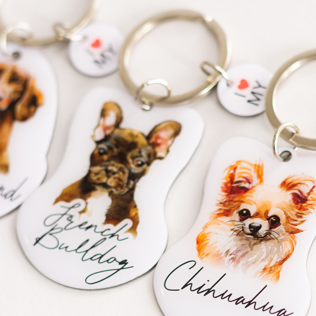 Splosh Pet Keyring - French Bulldog