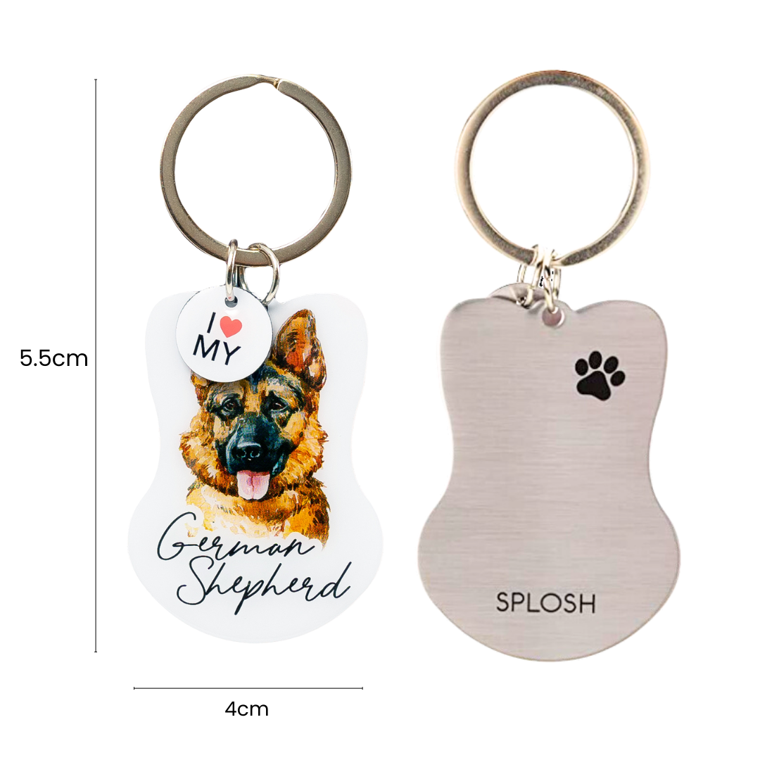 Splosh Pet Keyring - German Shepherd