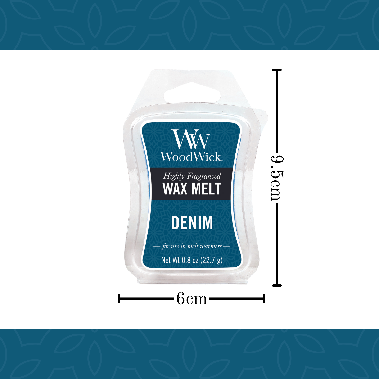 WoodWick Mini Hourglass Wax Melt - Denim