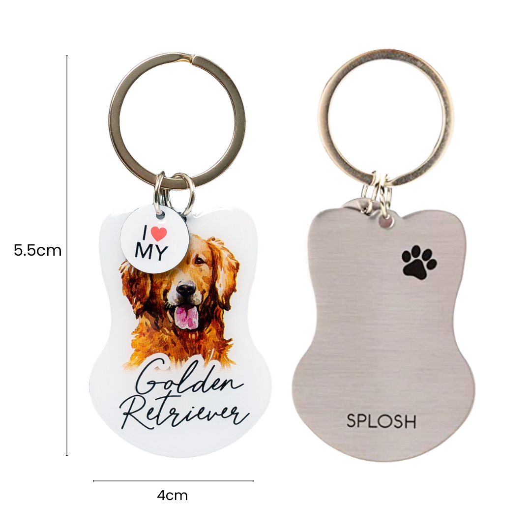 Splosh Pet Keyring - Golden Retriever