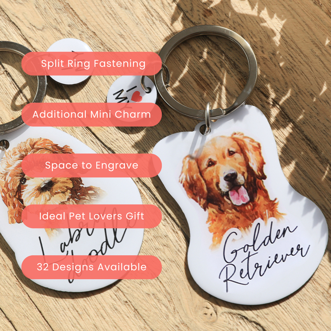 Splosh Pet Keyring - Golden Retriever