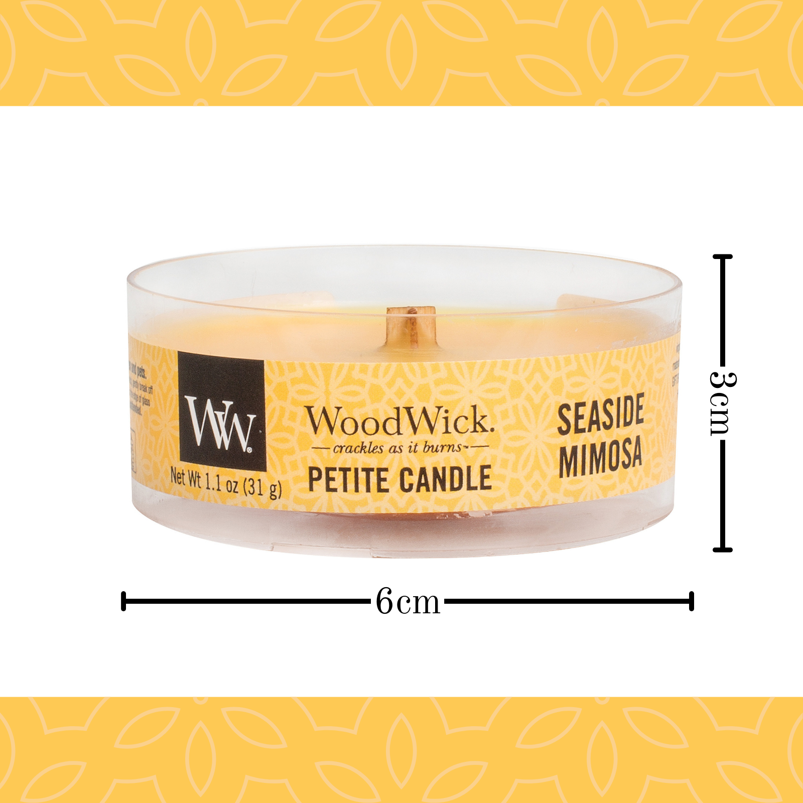 WoodWick Petite Candle - Seaside Mimosa