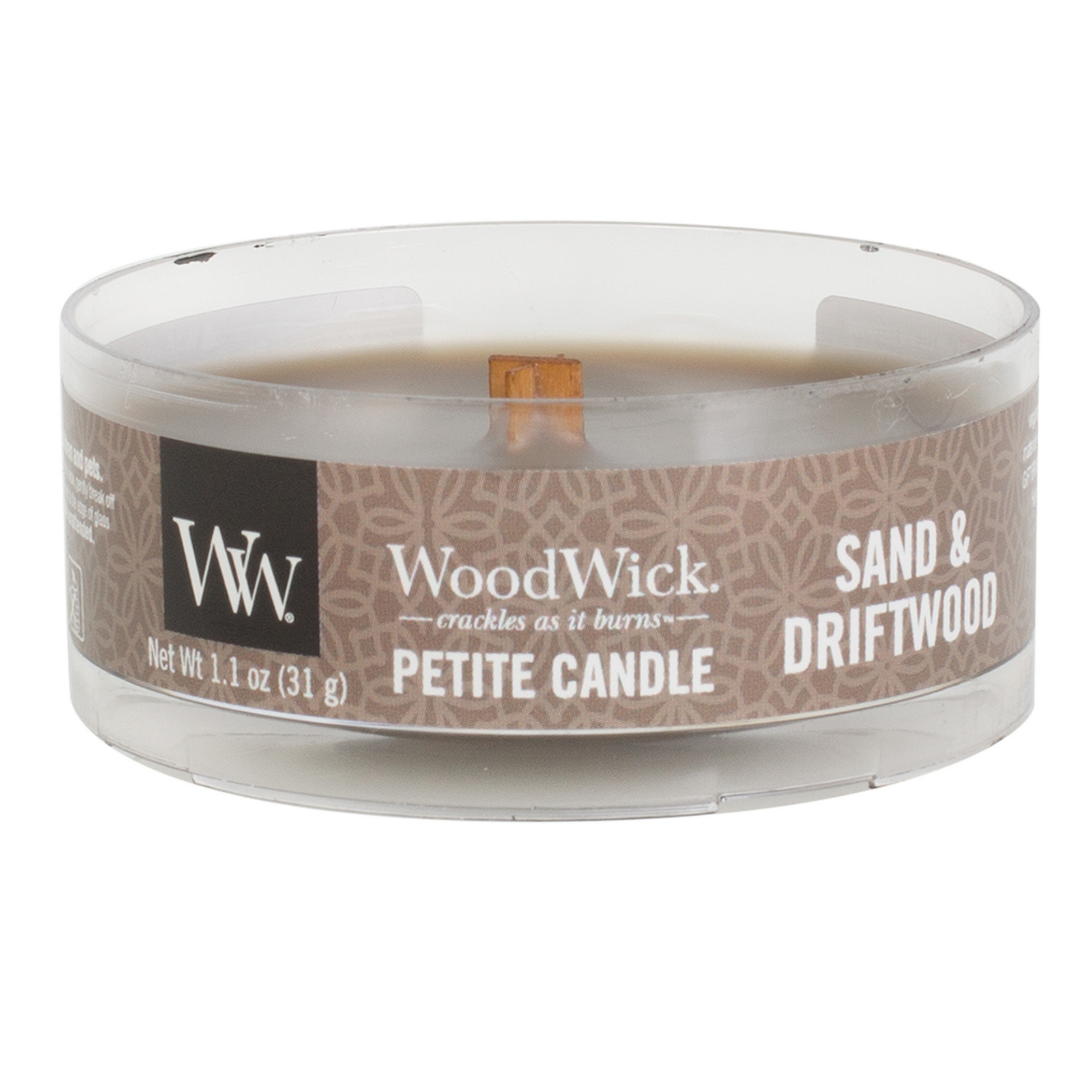 WoodWick Petite Candle - Sand & Driftwood