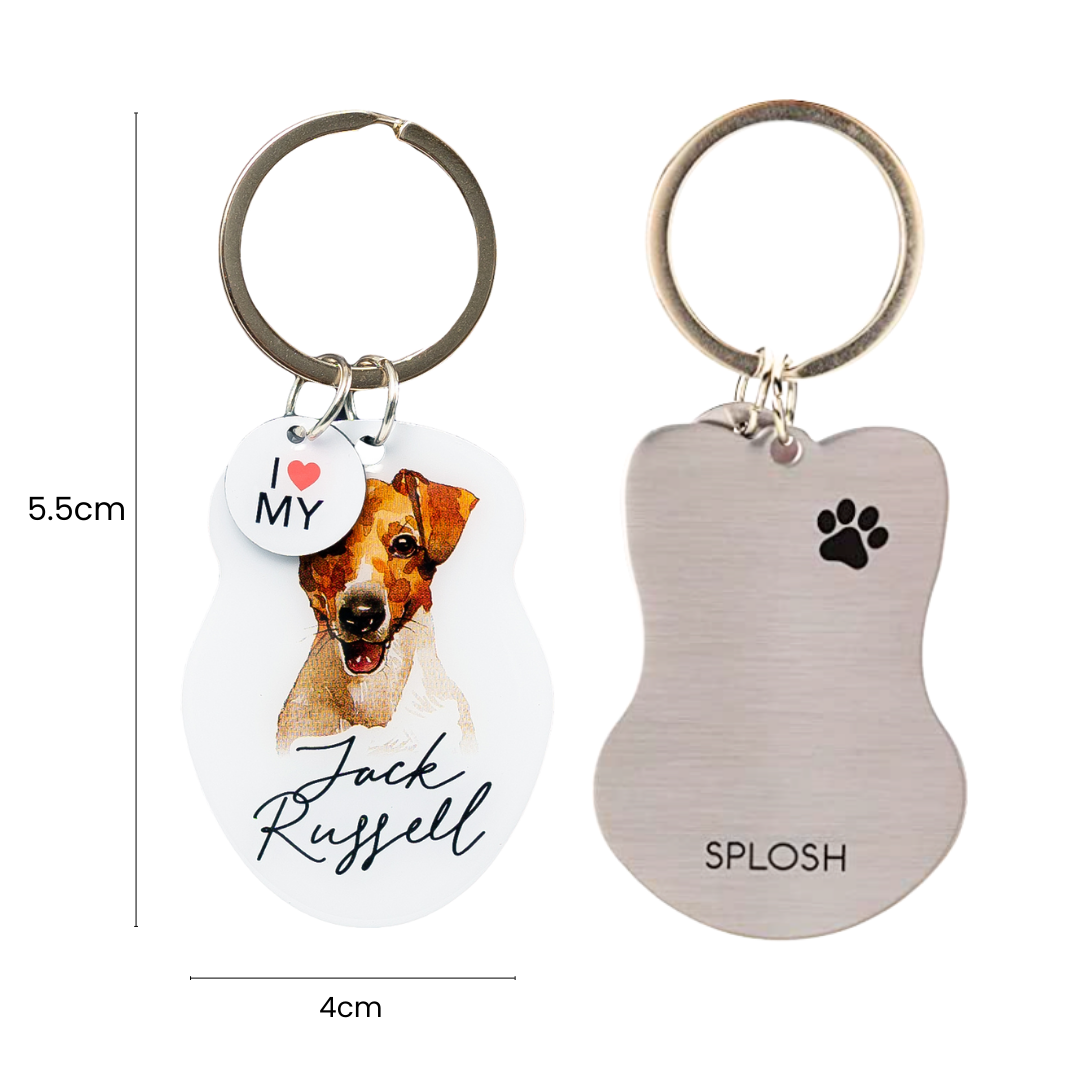 Splosh Pet Keyring - Jack Russell