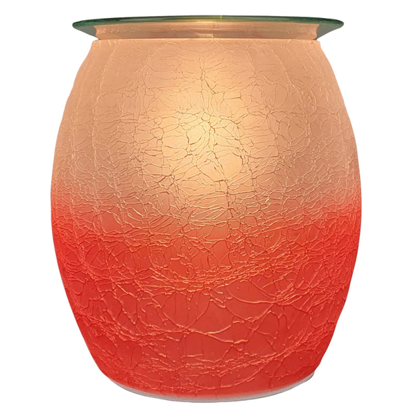 Cello Electric Wax Burner Crackle Glass - Red