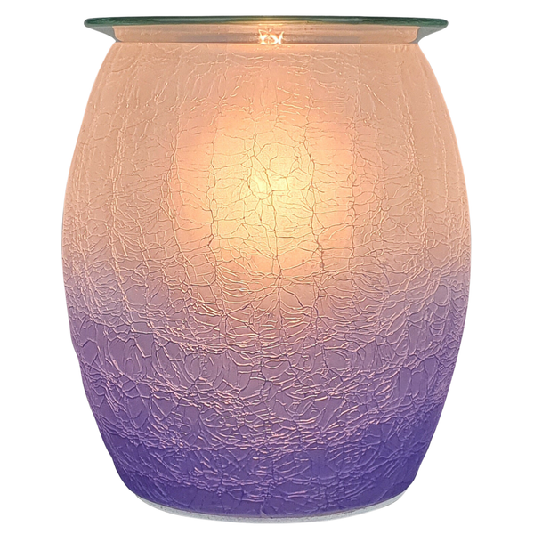 Cello Electric Wax Burner Crackle Glass - Purple