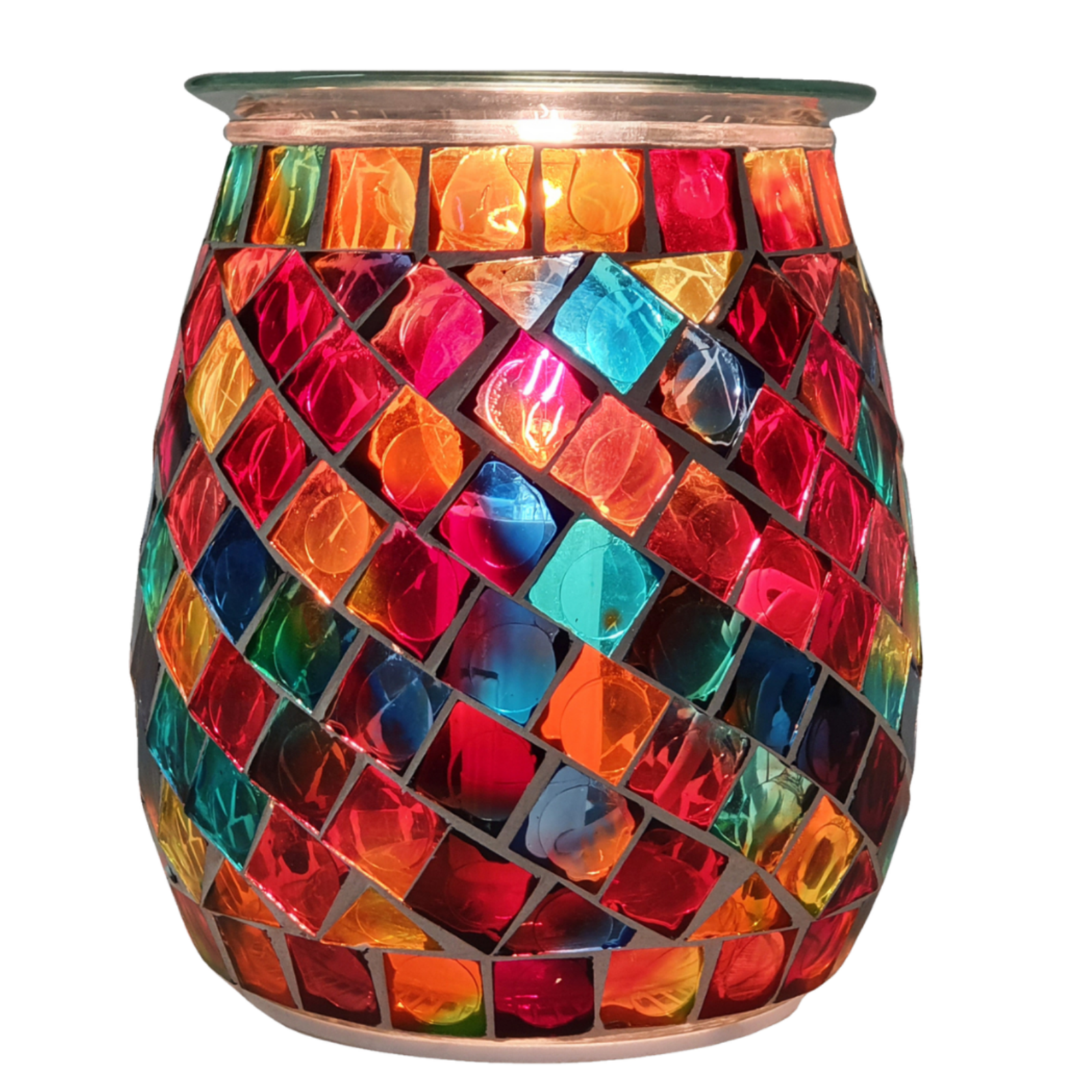 Cello - Electric Wax Burner - Mosaic Glass - Rainbow