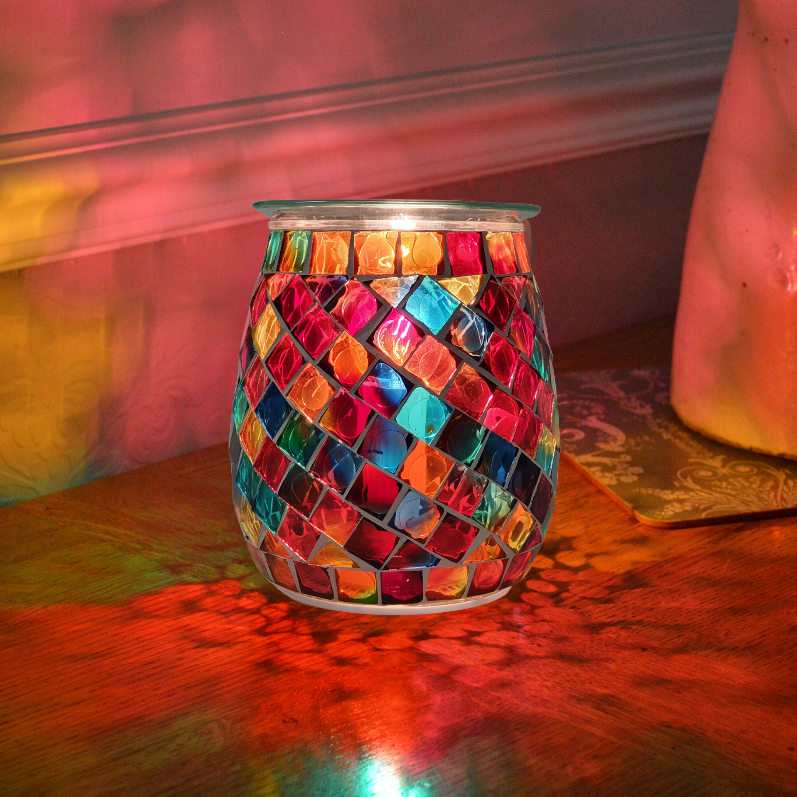 Cello - Electric Wax Burner - Mosaic Glass - Rainbow