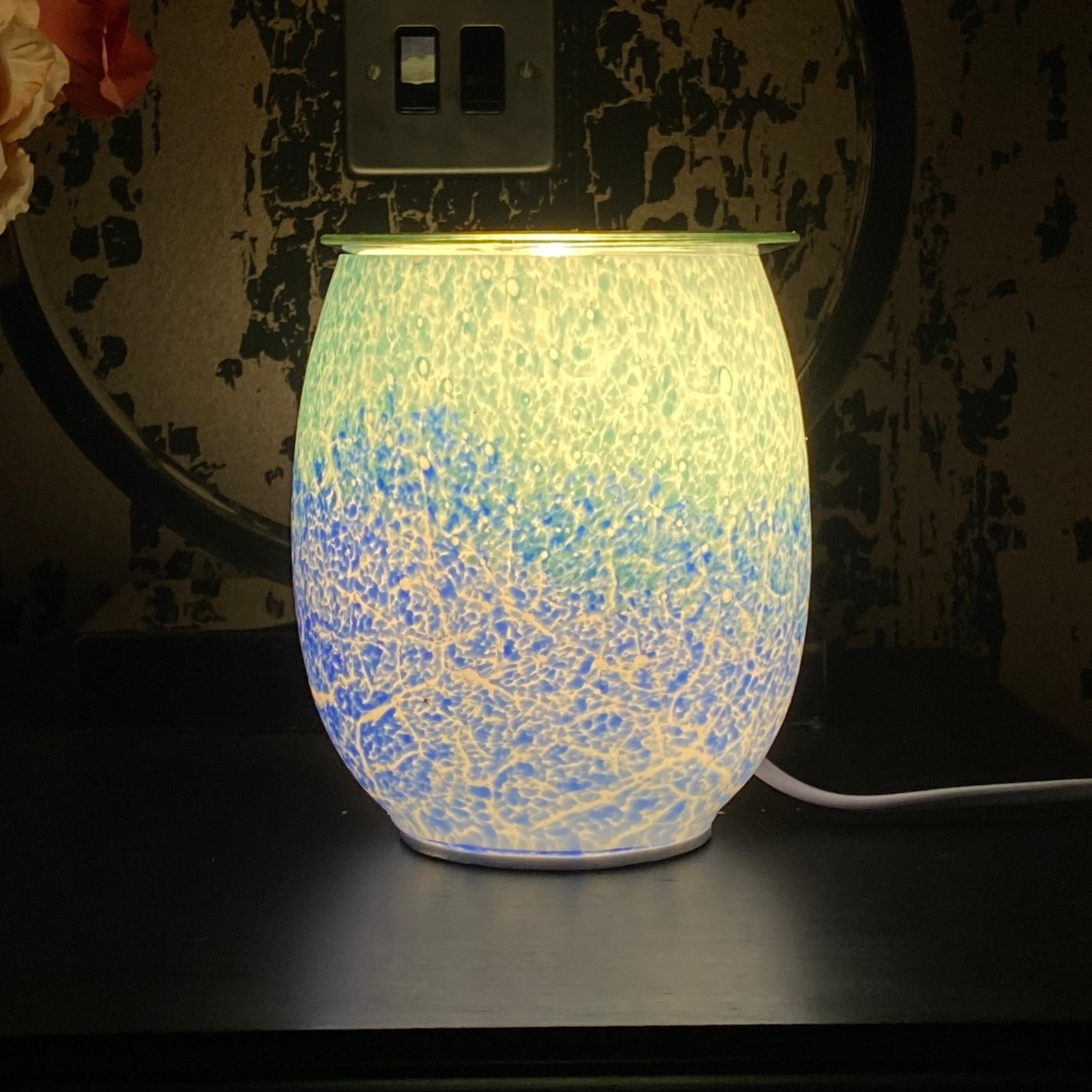 Cello Electric Wax Burner - Art Glass Calming Waves