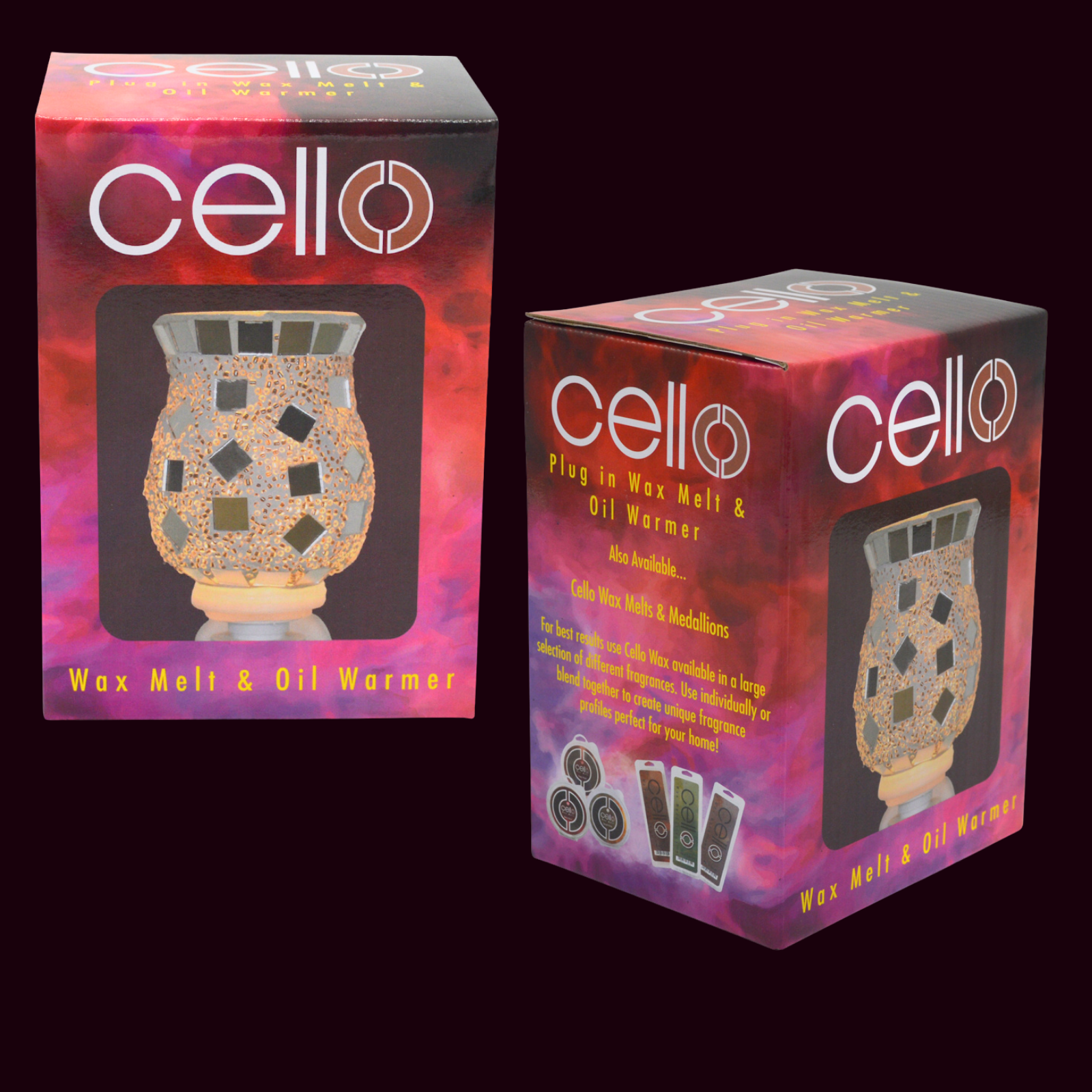 Cello - Mosaic Plug In Electric Warmer - Sliver