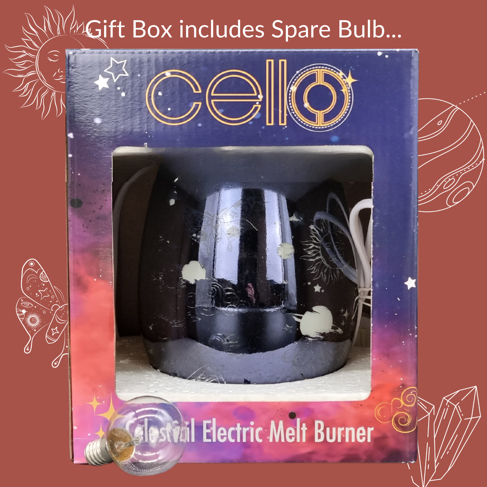 Cello - Celestial Electric Wax Burner - Midnight