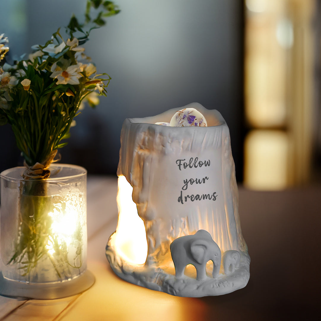 Cello - Elephant Tealight Burner - Follow your dreams