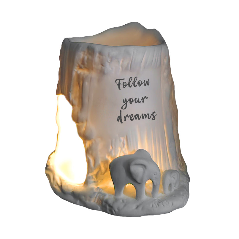 Cello - Elephant Tealight Burner - Follow your dreams