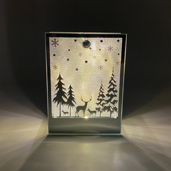 Gleneagles Shimmer Scapes Christmas LED's - Stag Family