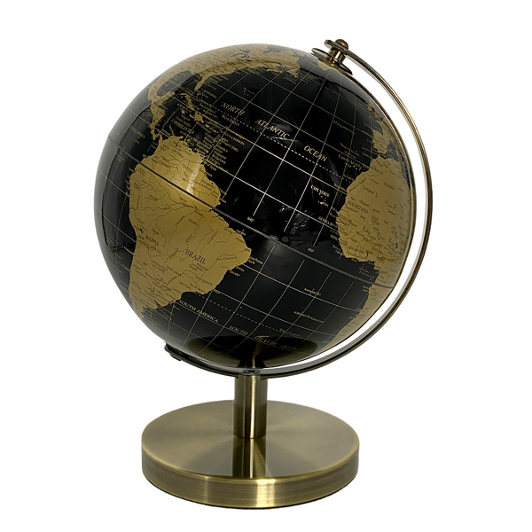 Gleneagles Travel Globe -  Black & Gold 20cm