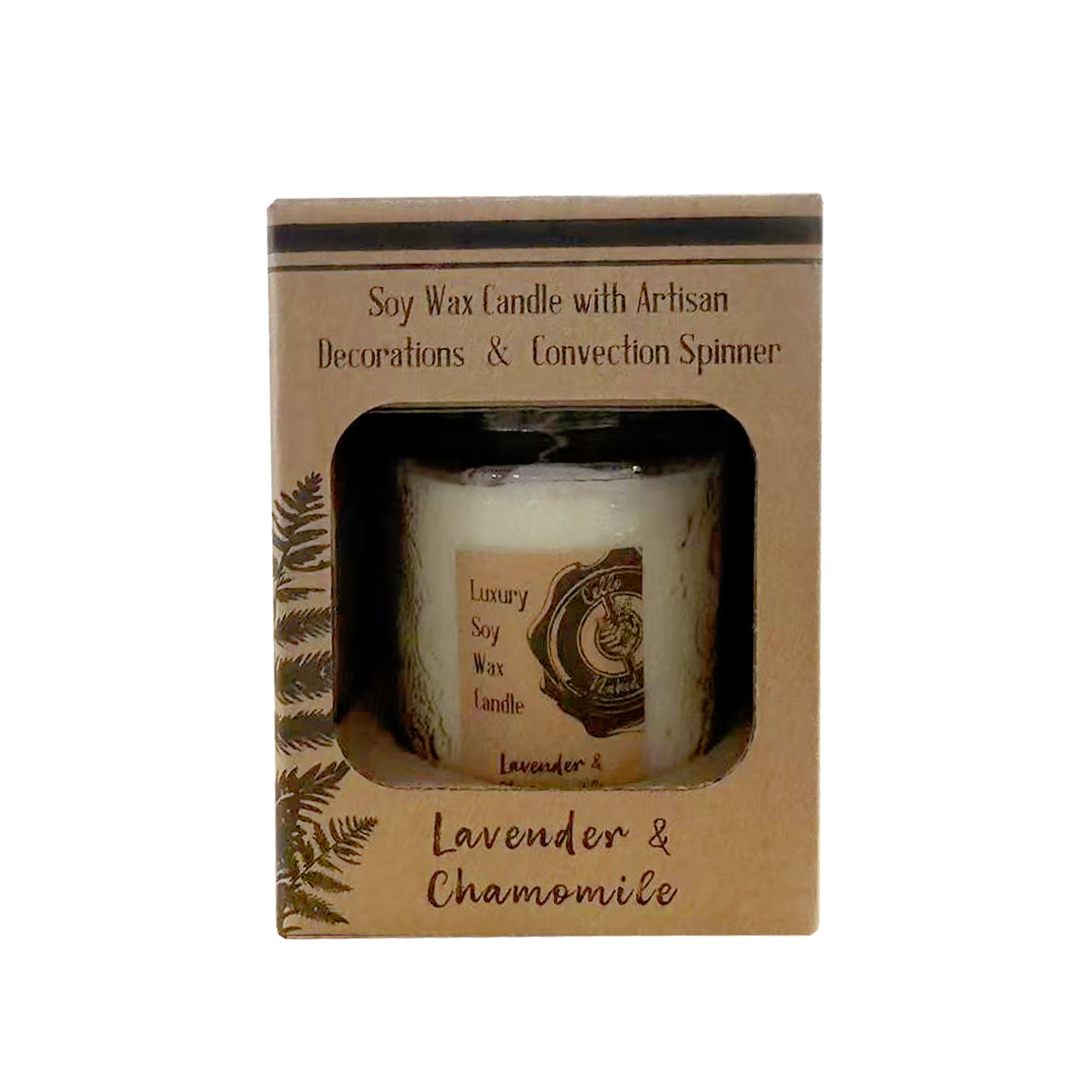 Cello - Naked Convection Spinner Candle 200g - Lavender & Chamomile