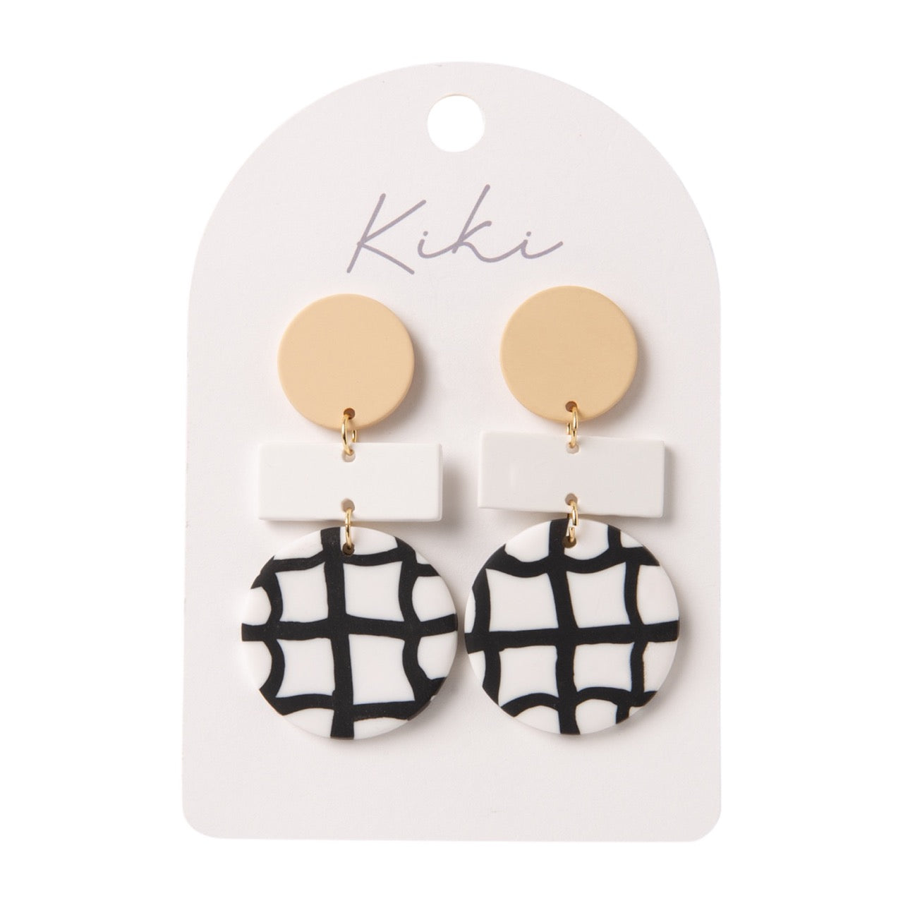 Splosh - Kiki Earrings - Round Grid