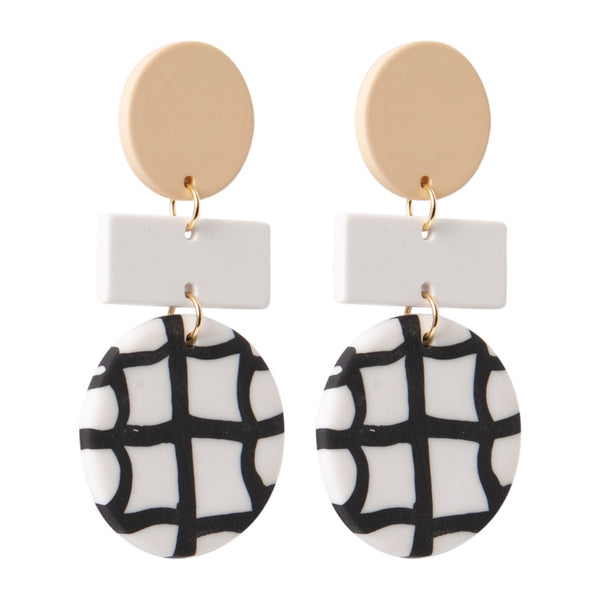 Splosh - Kiki Earrings - Round Grid