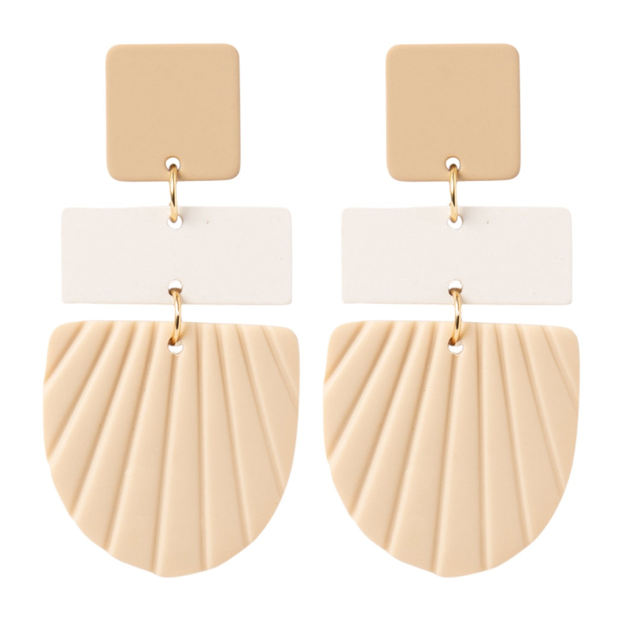 Splosh - Kiki Earrings - Beige Square