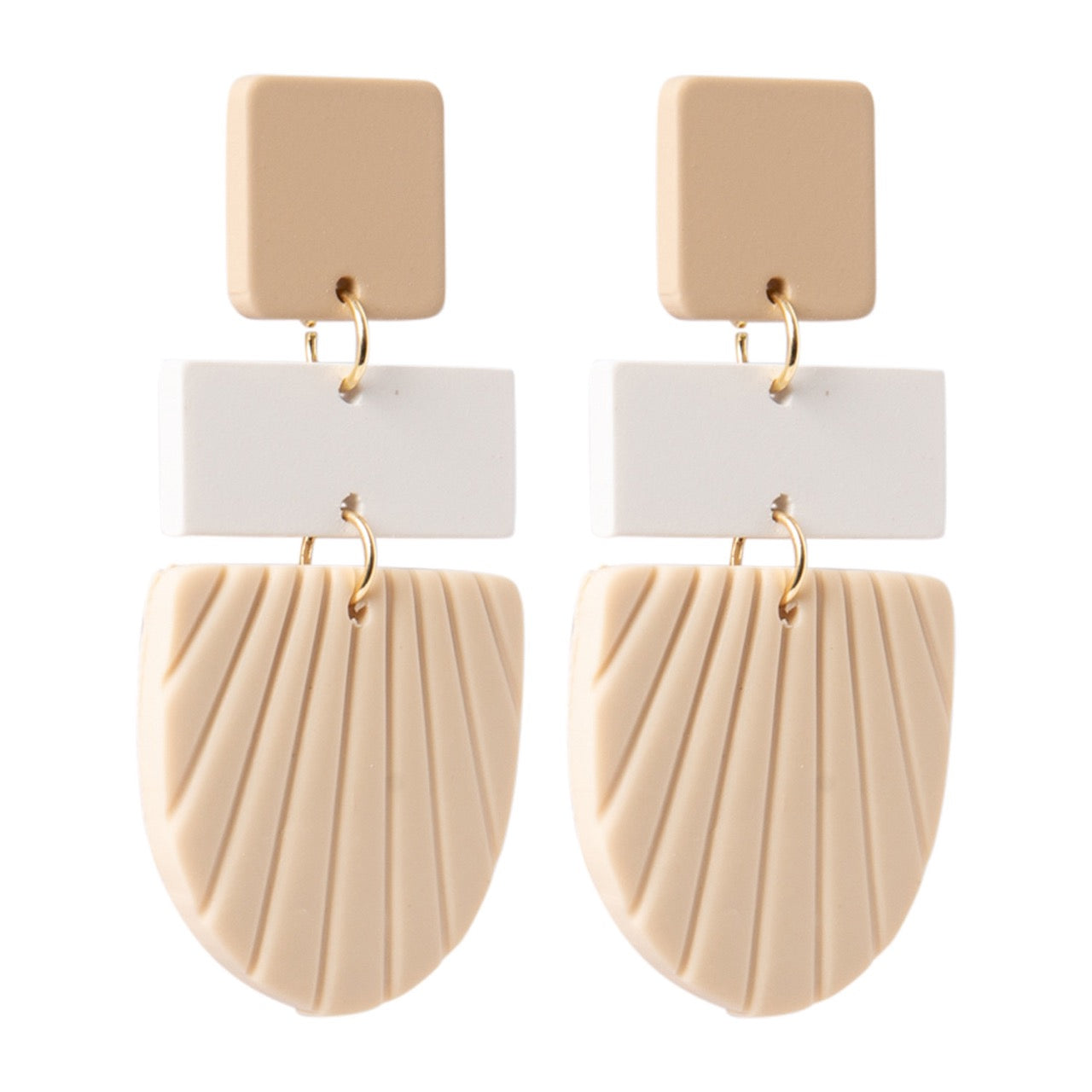 Splosh - Kiki Earrings - Beige Square