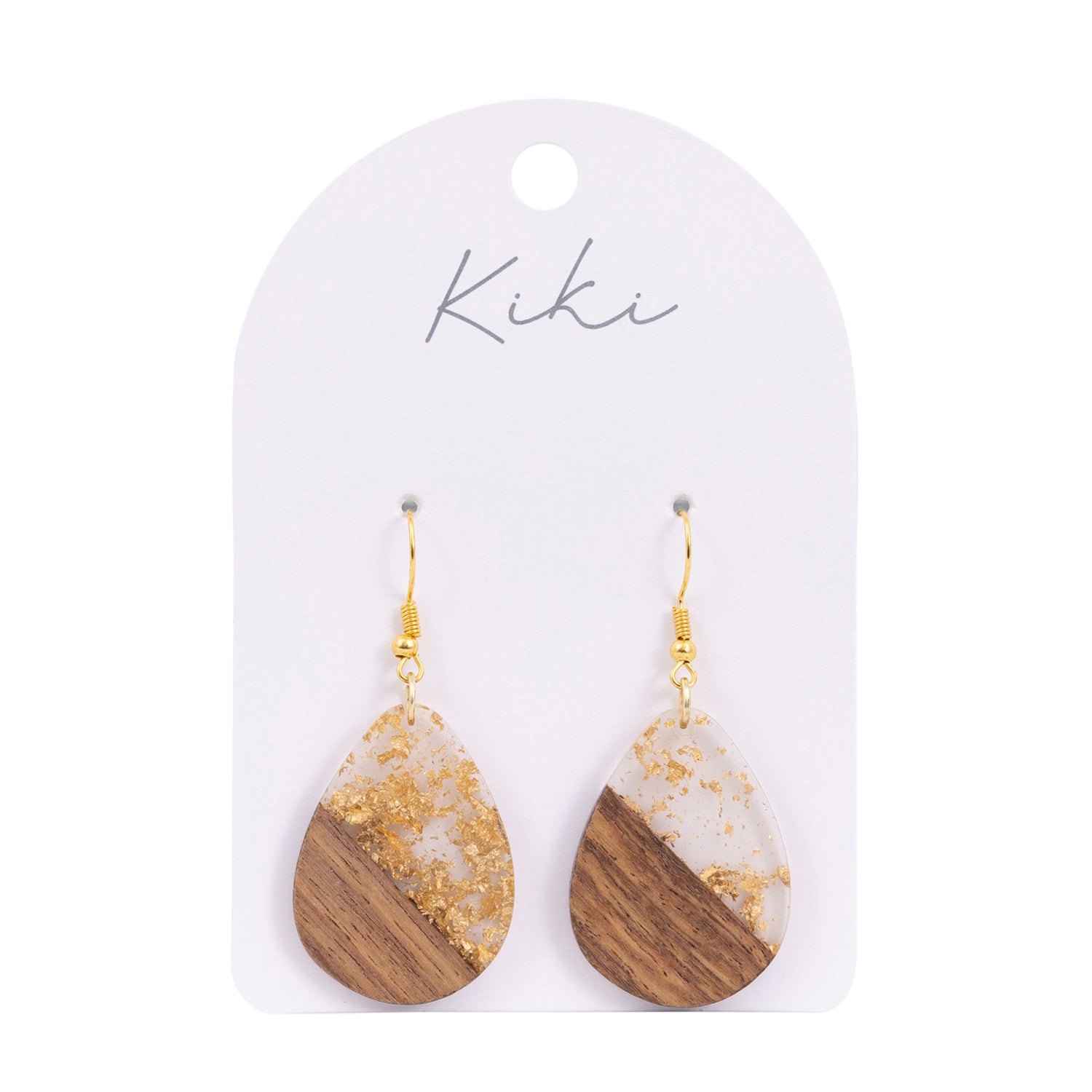 Splosh - Kiki Earrings - Gold Foil Tear Drops