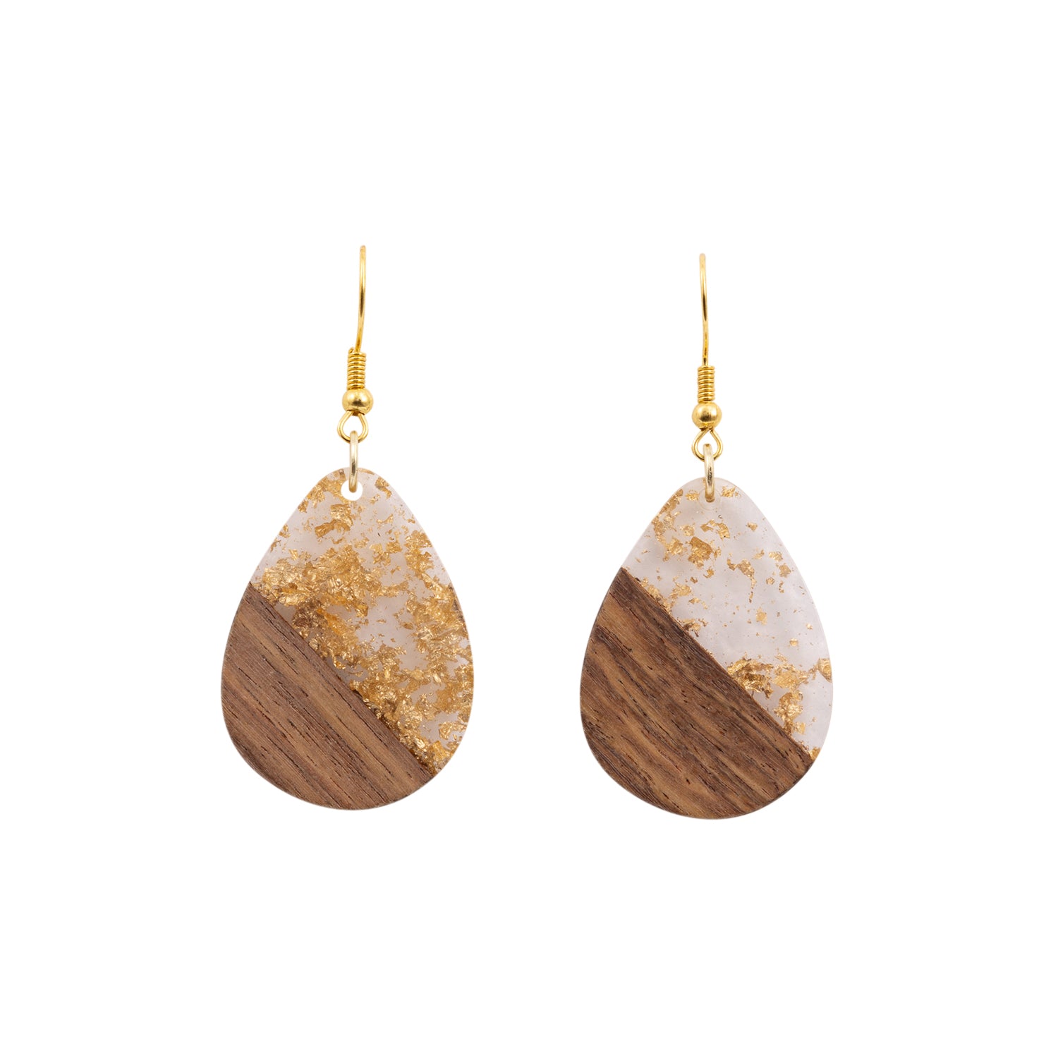 Splosh - Kiki Earrings - Gold Foil Tear Drops