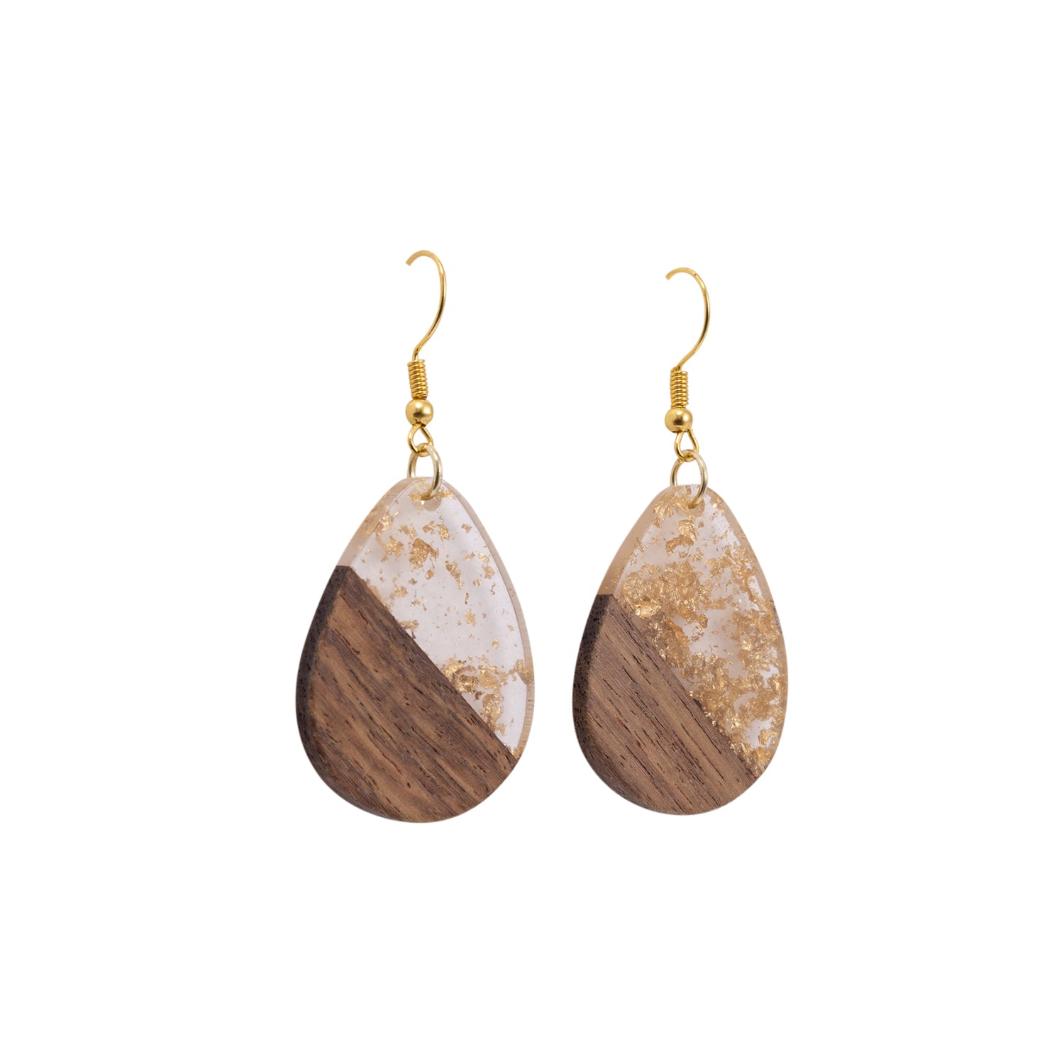 Splosh - Kiki Earrings - Gold Foil Tear Drops