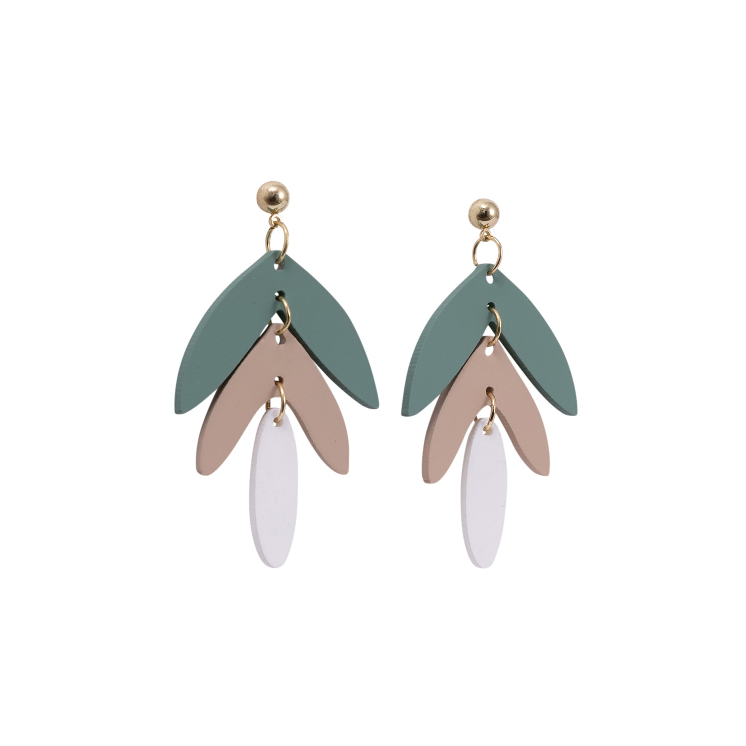 Splosh - Kiki Earrings - Green Leaves