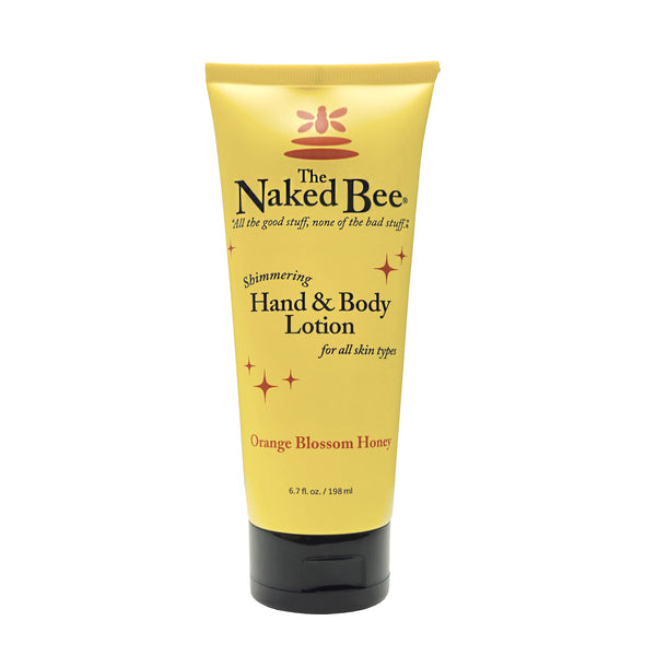 The Naked Bee - Shimmering Hand & Body Lotion 6.7oz - Orange Blossom Honey