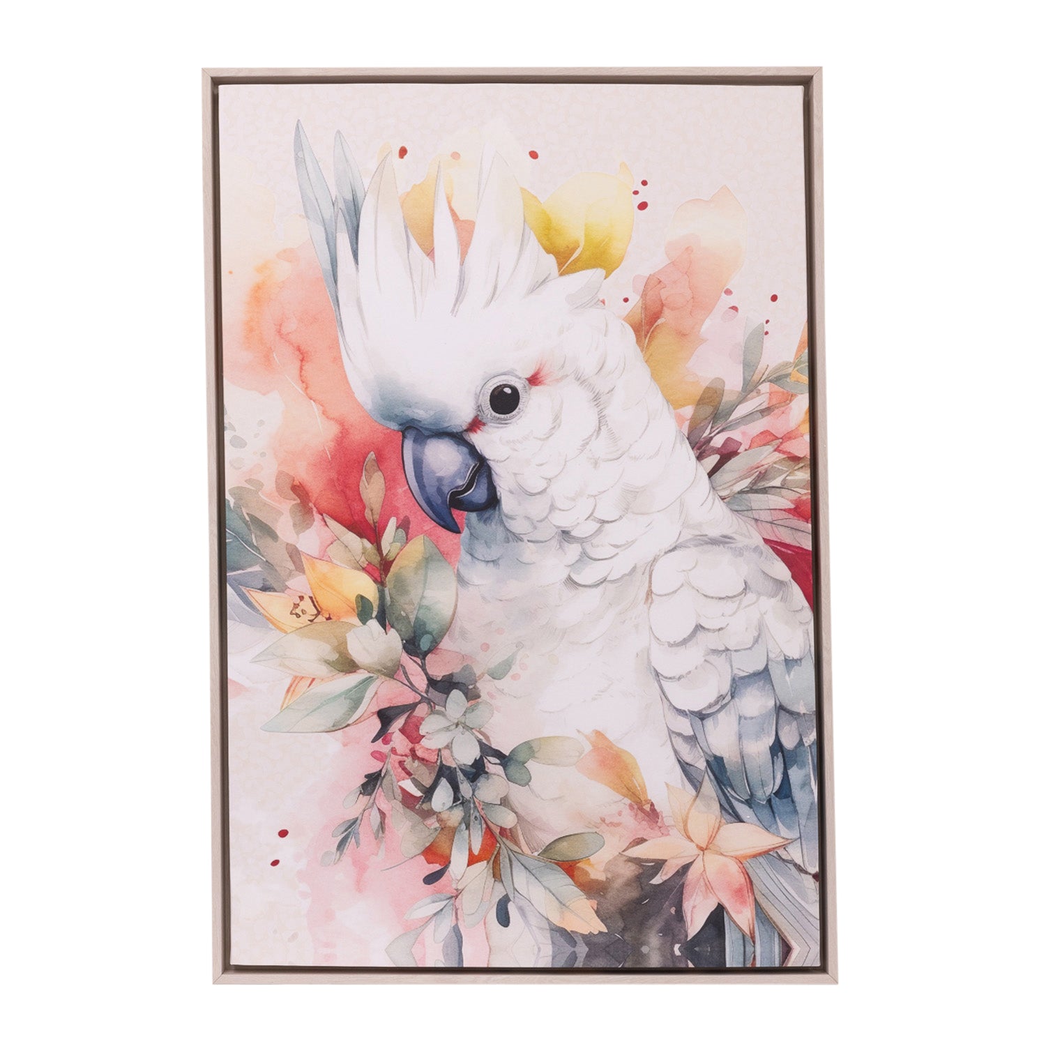 Splosh - Native Blooms Framed Canvas 64x94 - Cockatoo