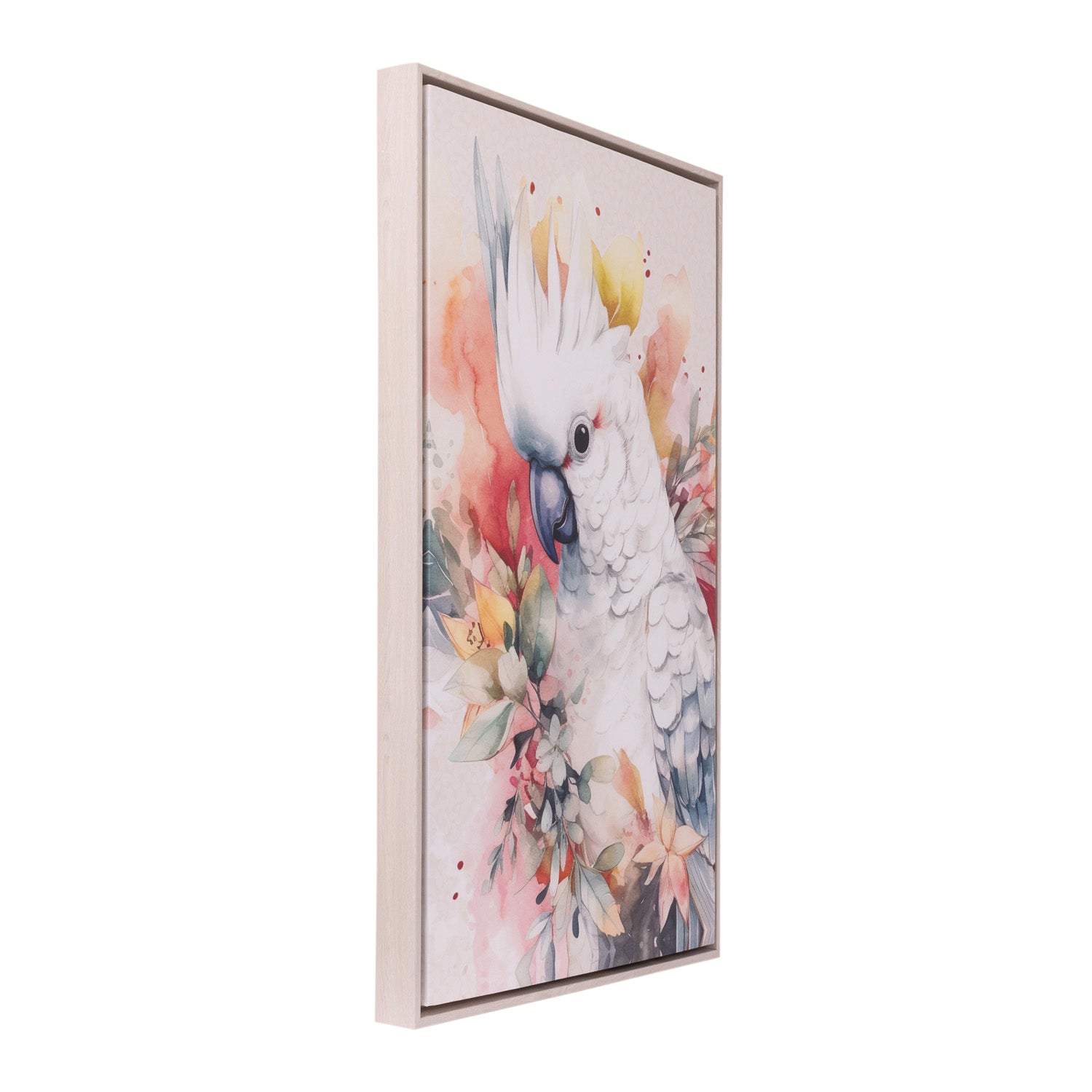 Splosh - Native Blooms Framed Canvas 64x94 - Cockatoo