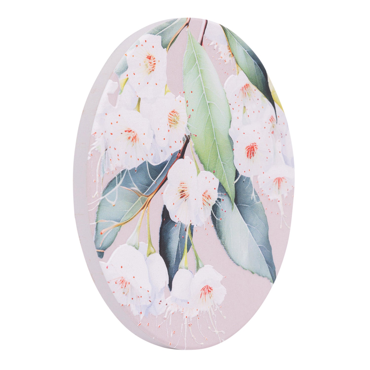 Splosh - Native Blooms Ceramic Coaster - White Floral