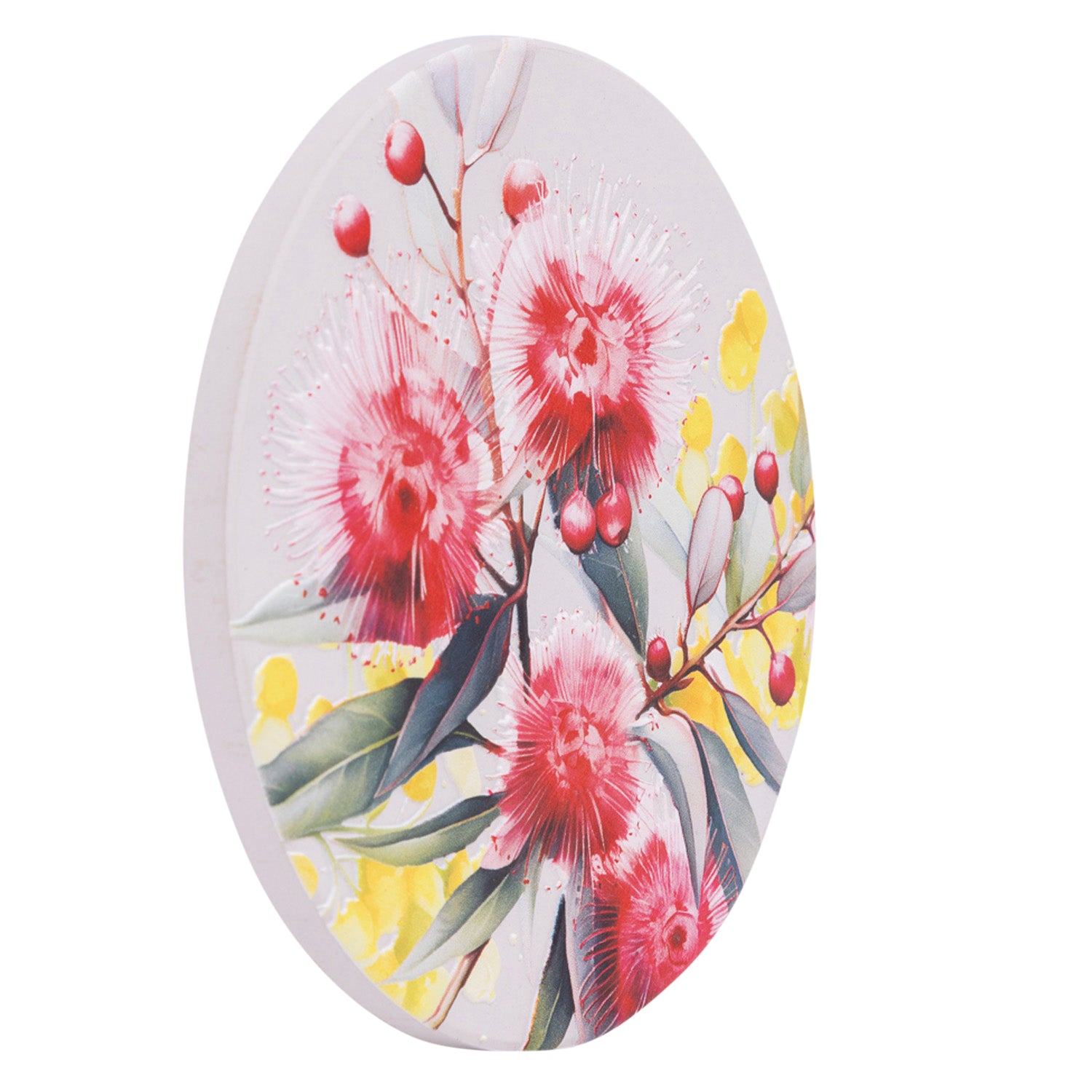 Splosh - Native Blooms Ceramic Coaster - Red Wattle