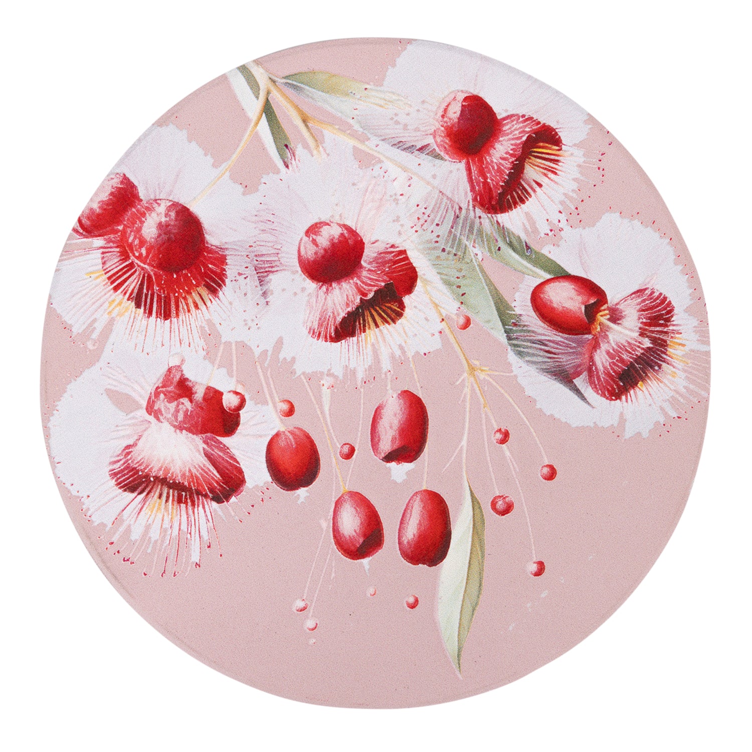 Splosh - Native Blooms Ceramic Coaster - Pink Floral