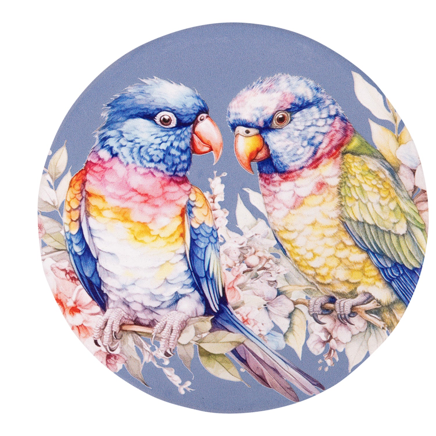 Splosh - Native Blooms Ceramic Coaster - Lorikeets