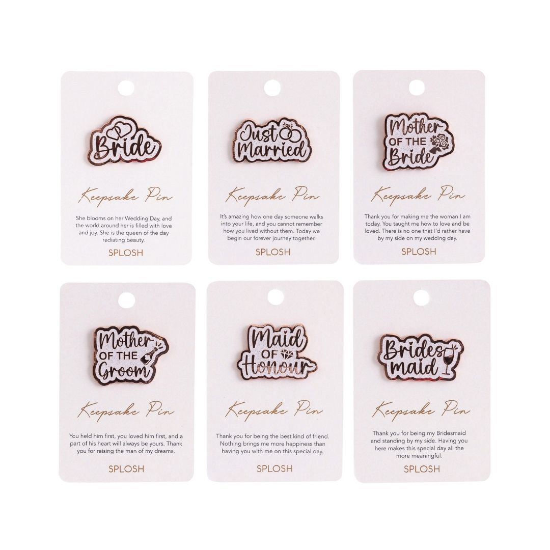 Splosh - Wedding Keepsake Pins Pack