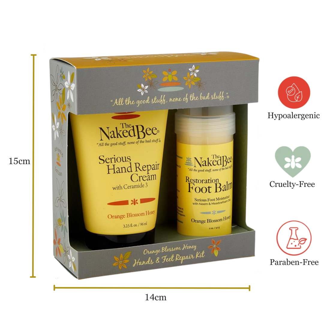 The Naked Bee - Hand & Feet Giftset - Orange Blossom Honey